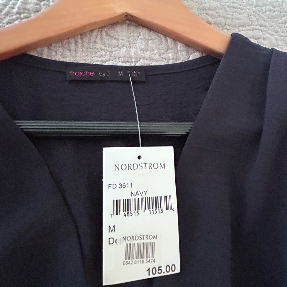 New Navy Long Sleeve Maxi Dress - Picture 2 of 2